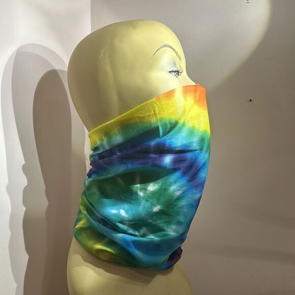 Face Shield Mask Gator Head Wrap Tie Dye - Picture 2 of 9